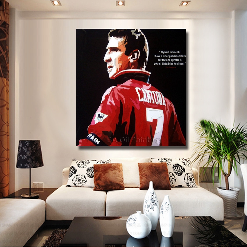 850x850 For Sell Whole Eric Cantona Pop Art Hand Painted Art Canvas Oil - Eric Cantona Painting