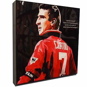 300x300 Eric Cantona Art Framed Canvas Poster Print Gloss Painting - Eric Cantona Painting