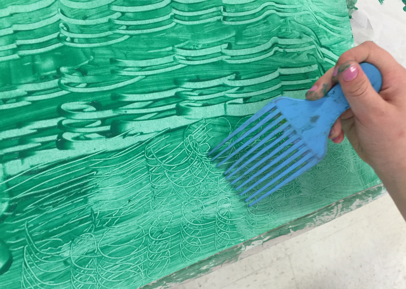 1400x997 Eric Carle And Paste Paper Collage, Sol Feinstone Elementary - Eric Carle Painting