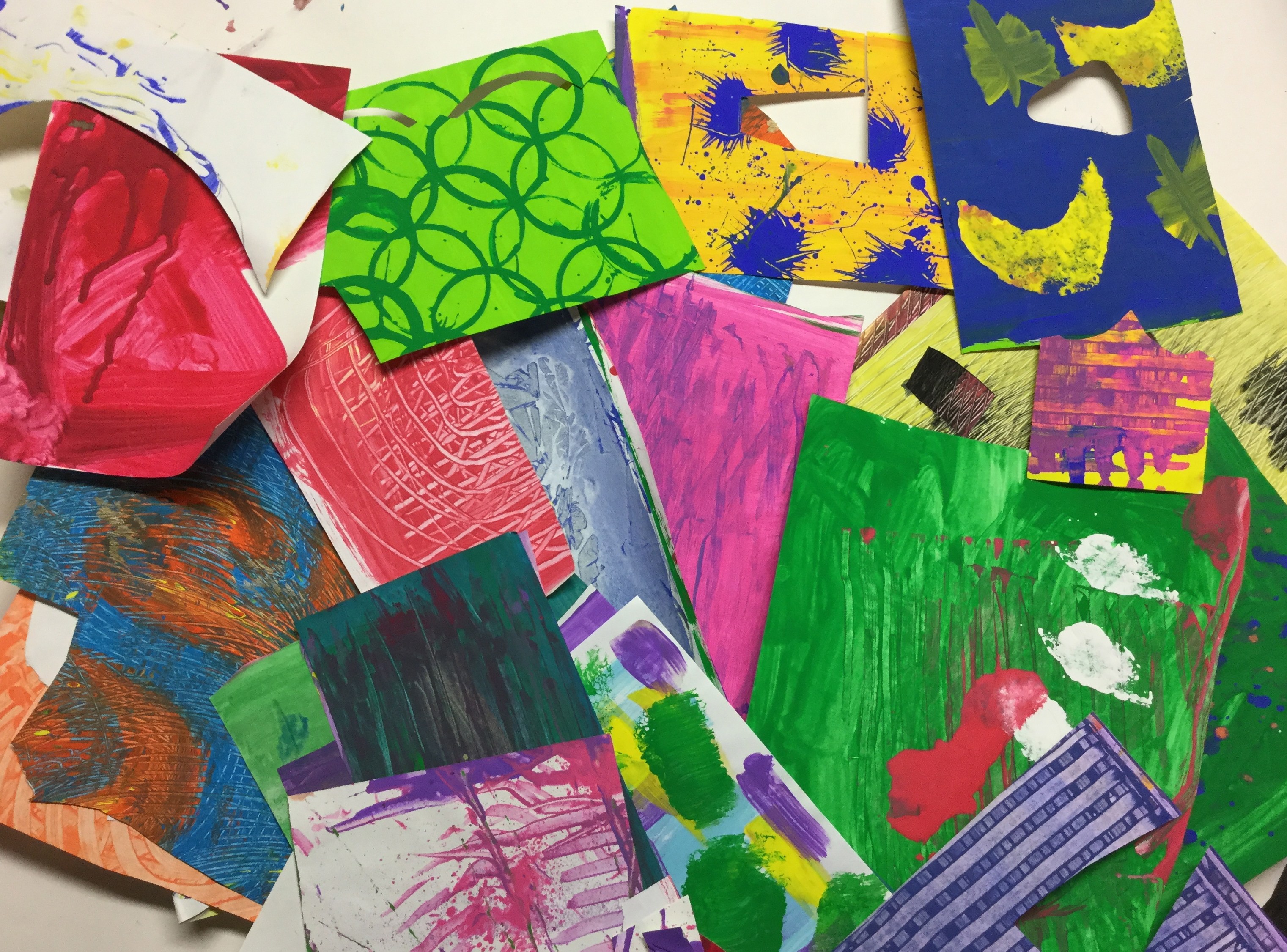 3043x2251 Painted Paper Illustrations In The Style Of Eric Carle - Eric Carle Painting