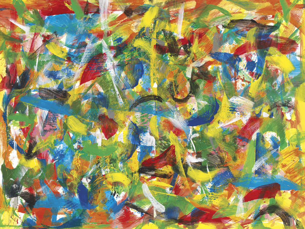 1024x768 The Very Hungry Caterpillar - Eric Carle Painting