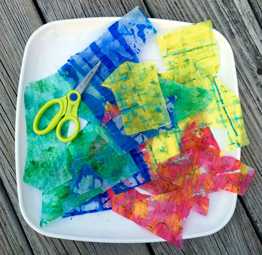 532x517 Watercolor Painted Collage Papers Carle Museum - Eric Carle Painting