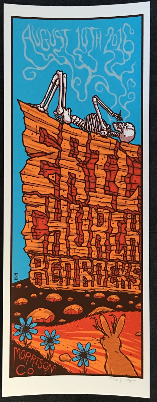 627x1600 Inside The Rock Poster Frame Blog Jim Mazza Eric Church Red Rocks - Eric Church Painting