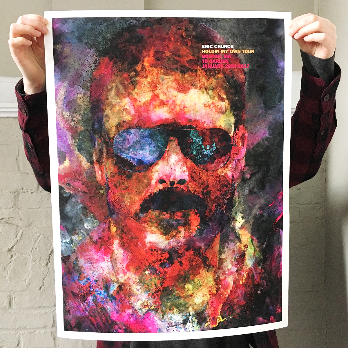 1200x1200 J. Bannon Eric Church Limited Giclee Print - Eric Church Painting