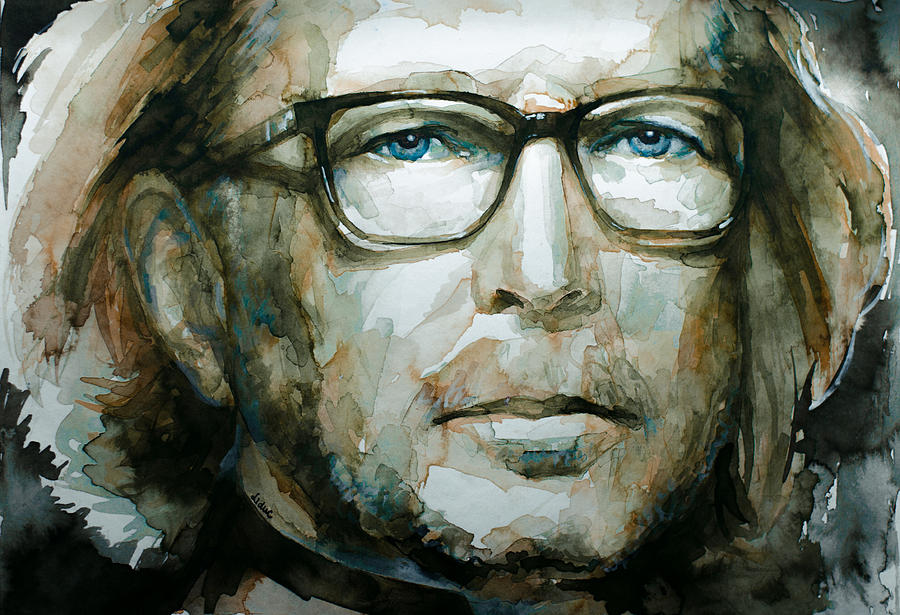 900x615 Eric Clapton Watercolor Painting By Laur Iduc - Eric Clapton Painting