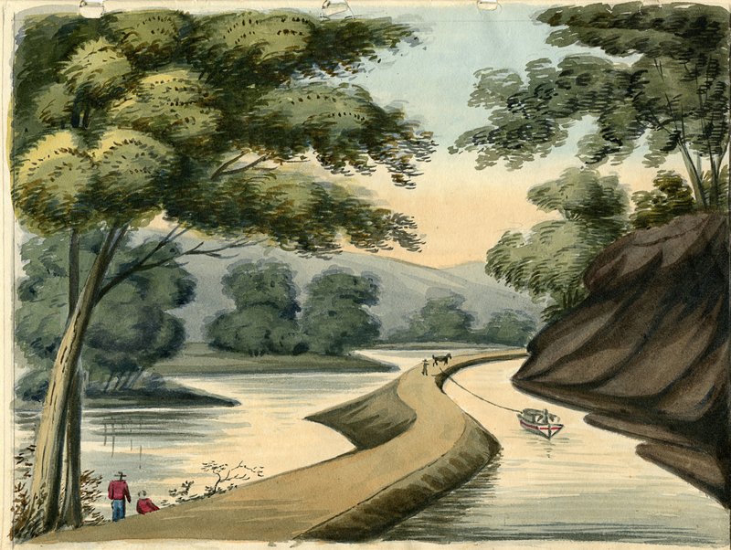 800x602 Erie Canal Trip Touts Waterway's History, Early Depictions - Erie Canal Painting