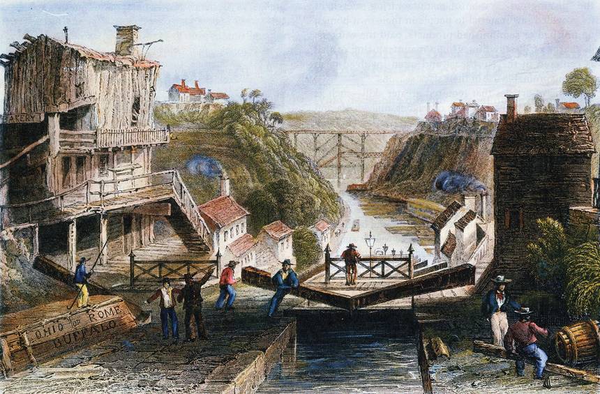 860x565 Happy 200th Birthday, Erie Canal Treehugger - Erie Canal Painting