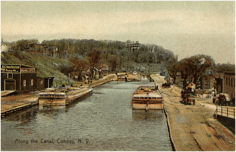 800x517 Tom Bessette Collection Cohoes Historical Images - Erie Canal Painting