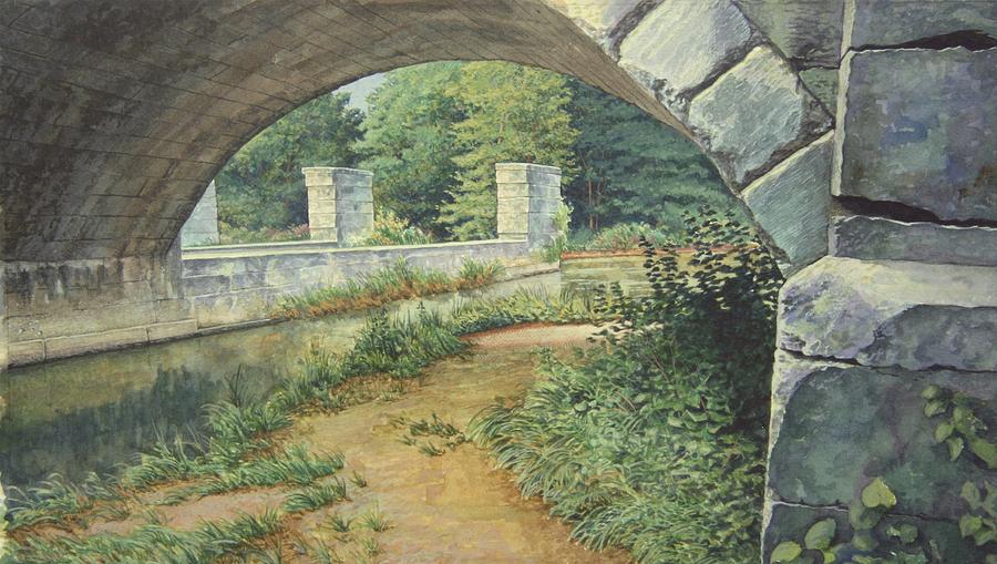 900x509 Under The Erie Canal Painting By Stephen Bluto - Erie Canal Painting
