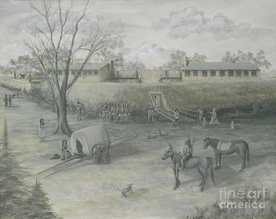 900x716 Life At Old Fort Erie Painting By Stacey Thomas - Erie Painting