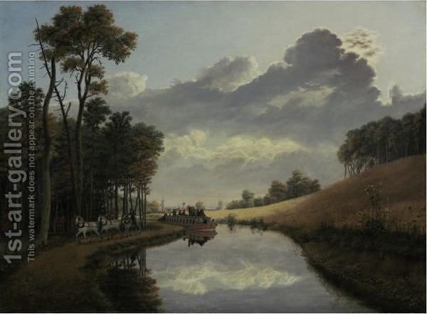 600x442 Pittsford On The Erie Canal George Harvey Reproduction 1st Art - Erie Painting