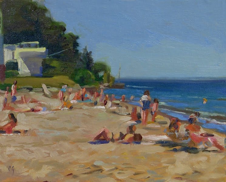 745x603 Christopher Greco Main Street Beach - Erie Painting
