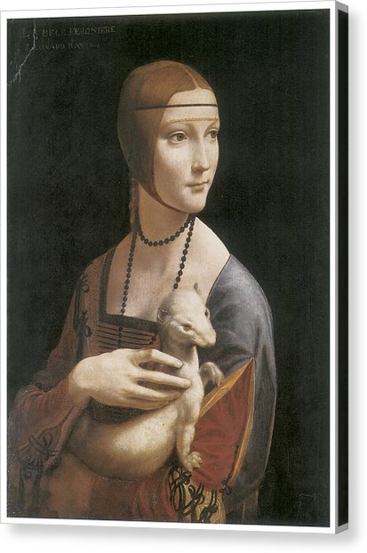 413x622 The Lady With An Ermine Painting By Leonardo Da Vinci - Ermine Painting