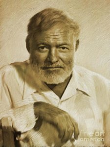 225x300 Ernest Hemingway Paintings Fine Art America - Ernest Hemingway Painting