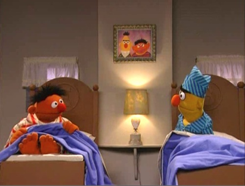 500x381 Ernie And Bert's Apartment Muppet Wiki Fandom Powered By Wikia - Ernie And Bert Painting