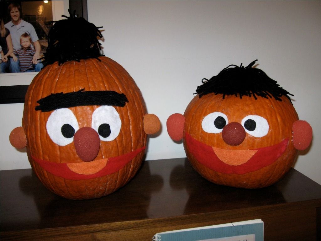1024x768 Painting Pumpkin Ideas For Kids Home Inspirations Halloween - Ernie And Bert Painting