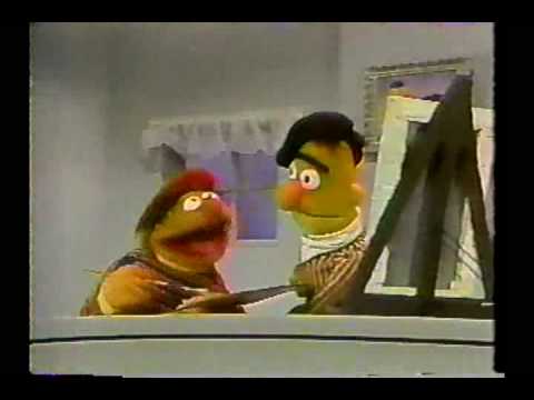 480x360 Sesame Street - Ernie And Bert Painting