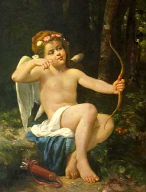 300x395 Eros Painting William Bouguereau Oil Paintings - Eros Painting