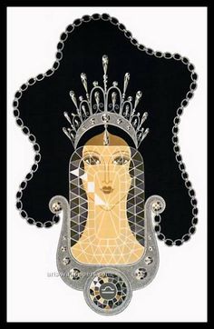 236x362 Stranded By Erte. Art Deco. Portrait Art Deco Art From Erte - Erte Painting