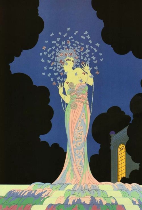 500x739 The 1290 Best Art Deco - Erte Painting