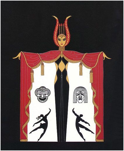 425x517 The 355 Best Artist Erte Images On Erte Art, Romain - Erte Painting