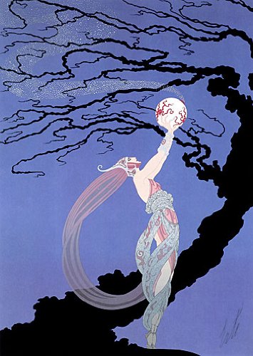 355x500 Fireflies Big Art Deco Print Erte Posters Amp Prints - Erte Painting
