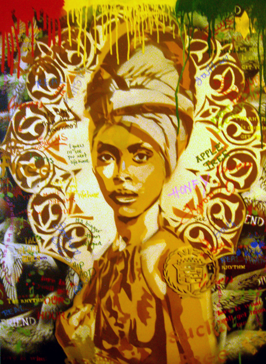 527x720 Erykah Badu Painting ~ Wcdf - Erykah Badu Painting