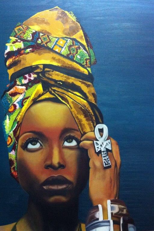 512x768 Erykah Badu Painted By Me - Erykah Badu Painting