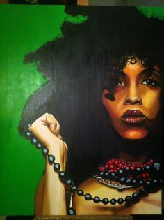 236x315 Erykah Badu Painted By Me In Oil Painted By Me Geschilderd - Erykah Badu Painting