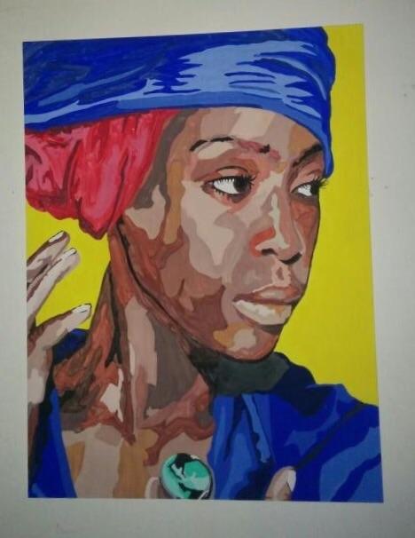 468x606 Painting Erykah Badu Hoodgee - Erykah Badu Painting