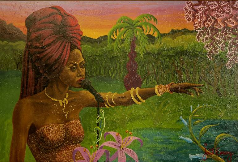 770x524 Saatchi Art Erykah Badu Painting By Idil Ersoy - Erykah Badu Painting