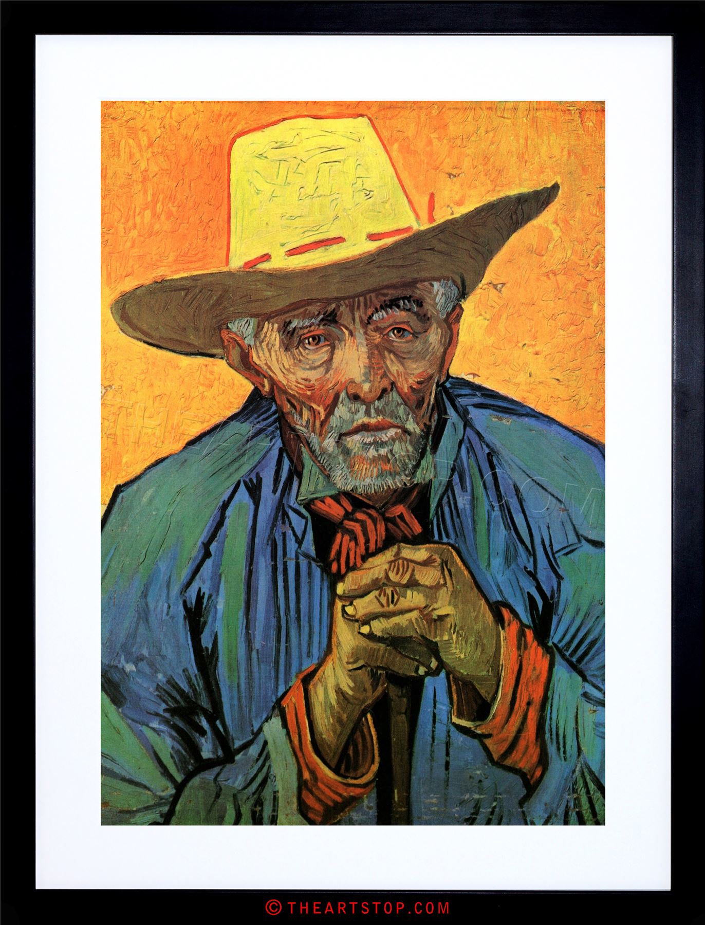 1372x1800 Painting Van Gogh Portrait Patience Escalier Framed Print F12x7466 - Escalier Painting