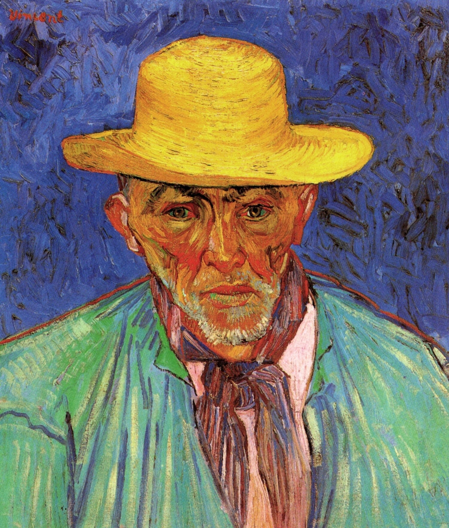 1499x1760 Portrait Of Patience Escalier Blue Background Vincent - Escalier Painting