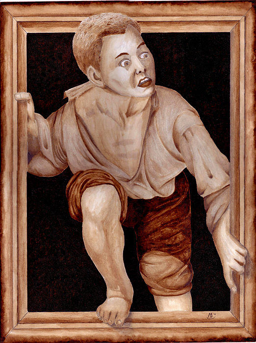 522x700 Escaping Criticism Painting By Michael Reeder - Escaping Criticism Painting