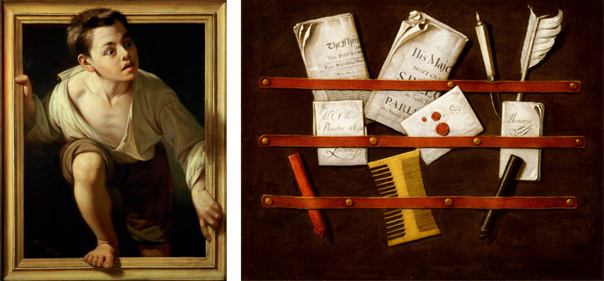 855x398 The Alchemy Of Contemporary Trompe L'Oeil Widewalls - Escaping Criticism Painting