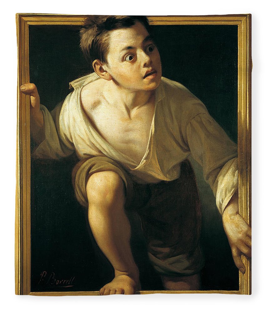 860x1000 Escaping Criticism Fleece Blanket For Sale By Pere Borrell Del Caso - Escaping Criticism Painting