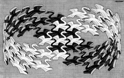 498x314 Recursion The Art And Ideas Behind M. C. Escher's Drawings - Escher Painting