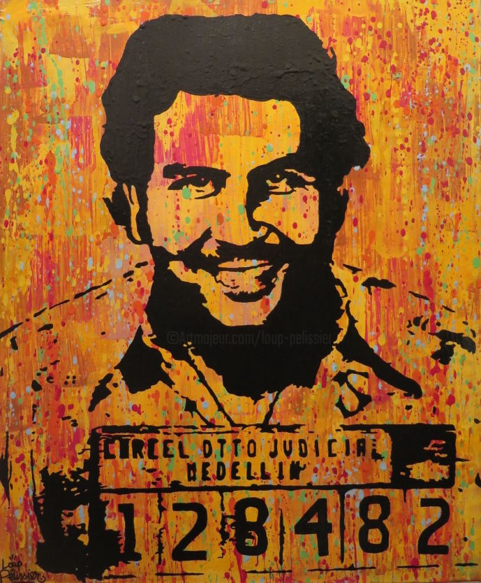 689x834 Pablo Escobar (Loup - Escobar Painting
