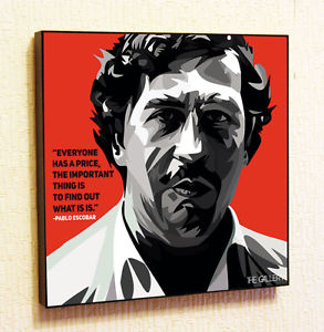 293x300 Pablo Escobar Columbia Painting Decor Print Wall Art Poster Pop - Escobar Painting