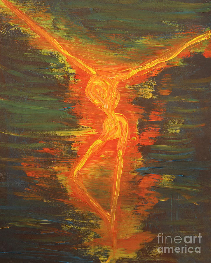 723x900 Spewing Madness Painting By Laurette Escobar - Escobar Painting