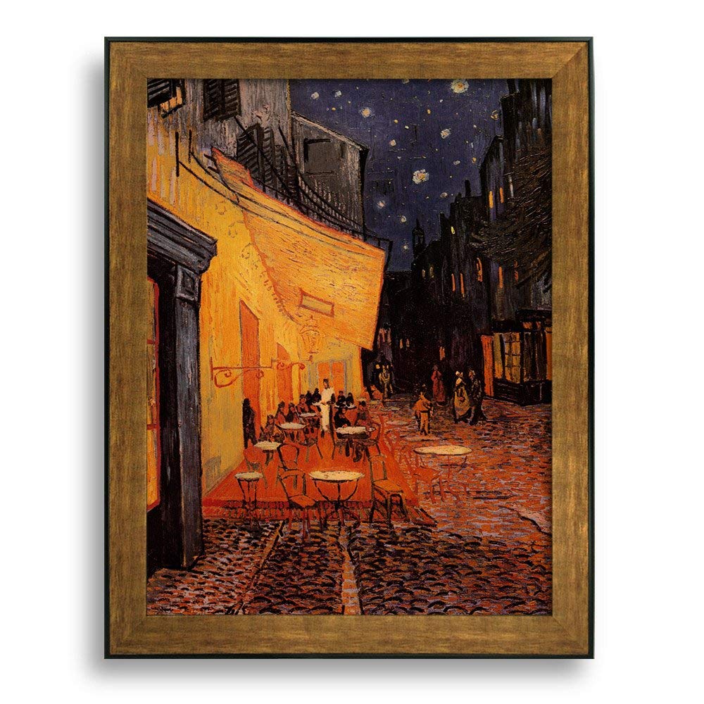 1000x1000 Framed Art Cafe Terrace - Esl Painting