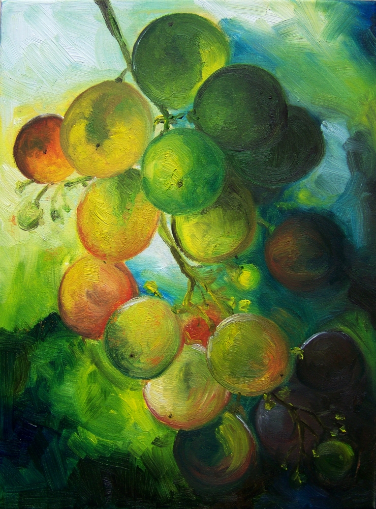740x1000 Grapes - Esl Painting
