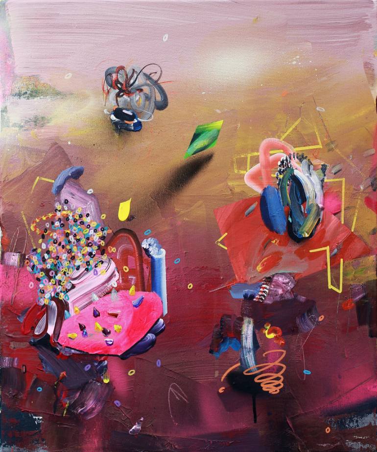 770x924 Saatchi Art Junkyard Symphony Viii Painting By Edith Torony - Esl Painting