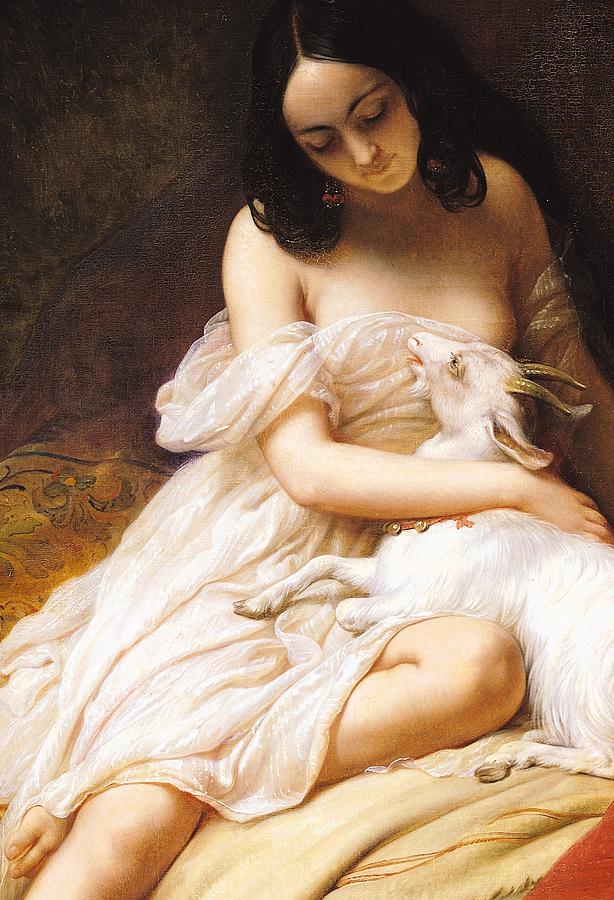 614x900 Esmeralda Painting By Charles Auguste Steuben - Esmeralda Painting