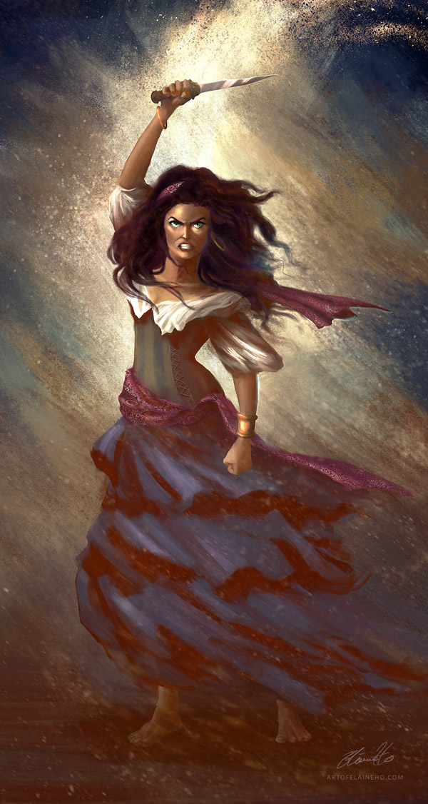 600x1126 Esmeralda By Enveniya - Esmeralda Painting