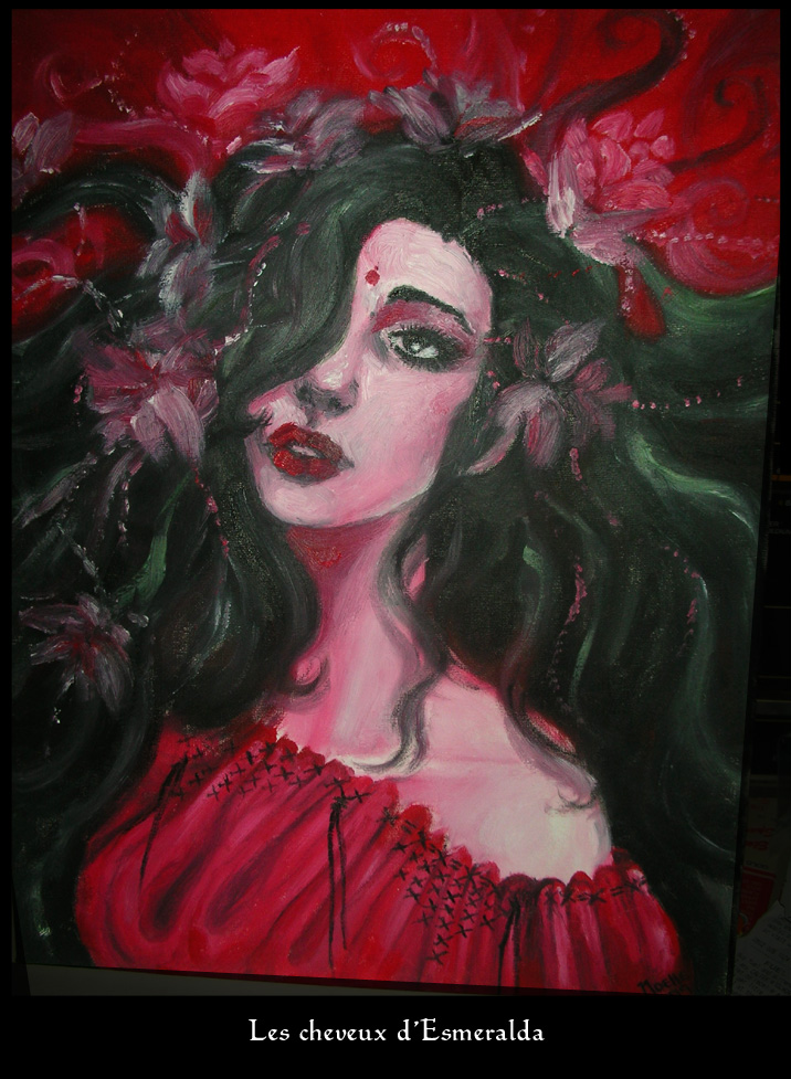 716x977 Les Cheveux D'Esmeralda F By Quotidia - Esmeralda Painting