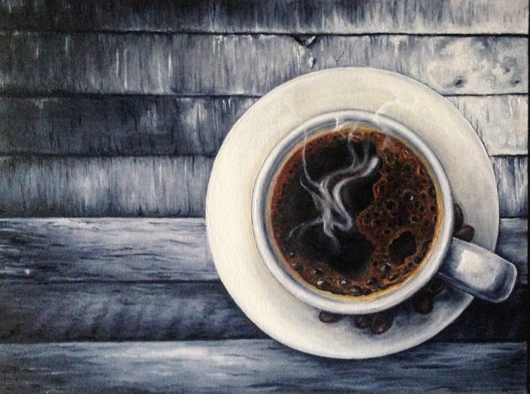 770x572 Saatchi Art Espresso Painting By Anna Kozyreva - Espresso Painting