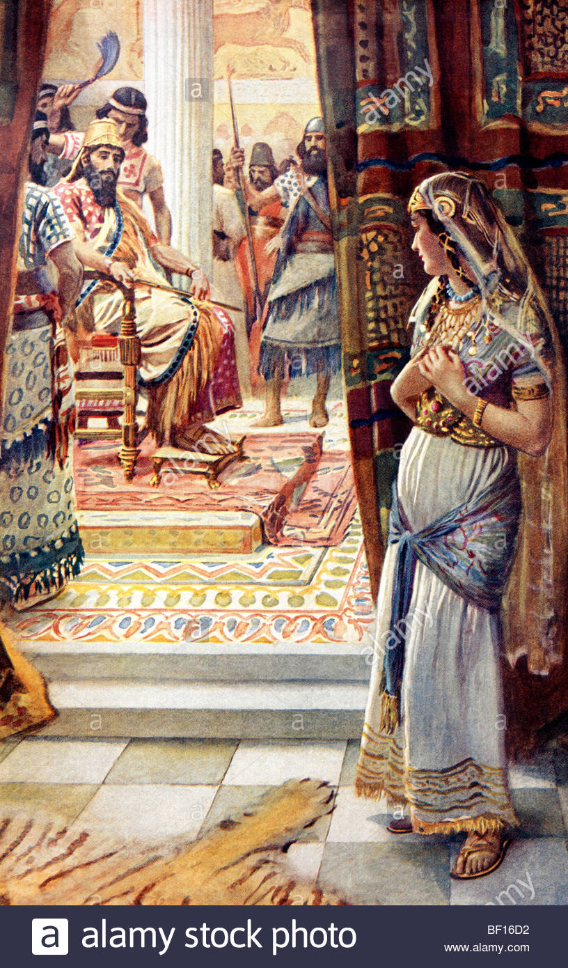 816x1390 Painting Of Esther With King Ahasuerus Painted By Harold Copping - Esther Painting