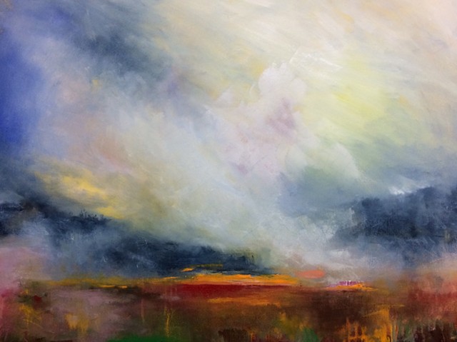 640x479 Karen Keil Brown Ethereal Landscape Paintings - Ethereal Painting