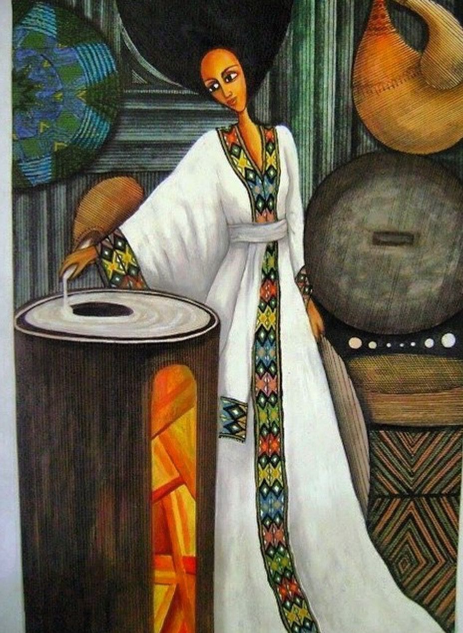 928x1269 Etalem Lamia Mundi Members Ethiopia, Paintings - Ethiopian Painting